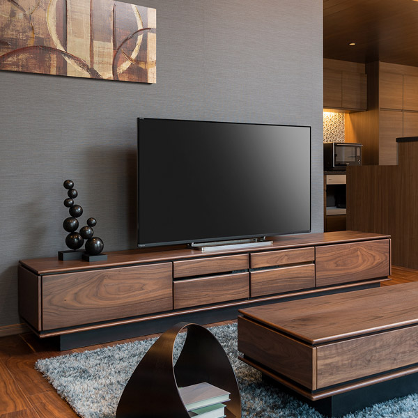 テレビ台 ローボード ウォールナット材 シンプルデザイン TALLO 幅