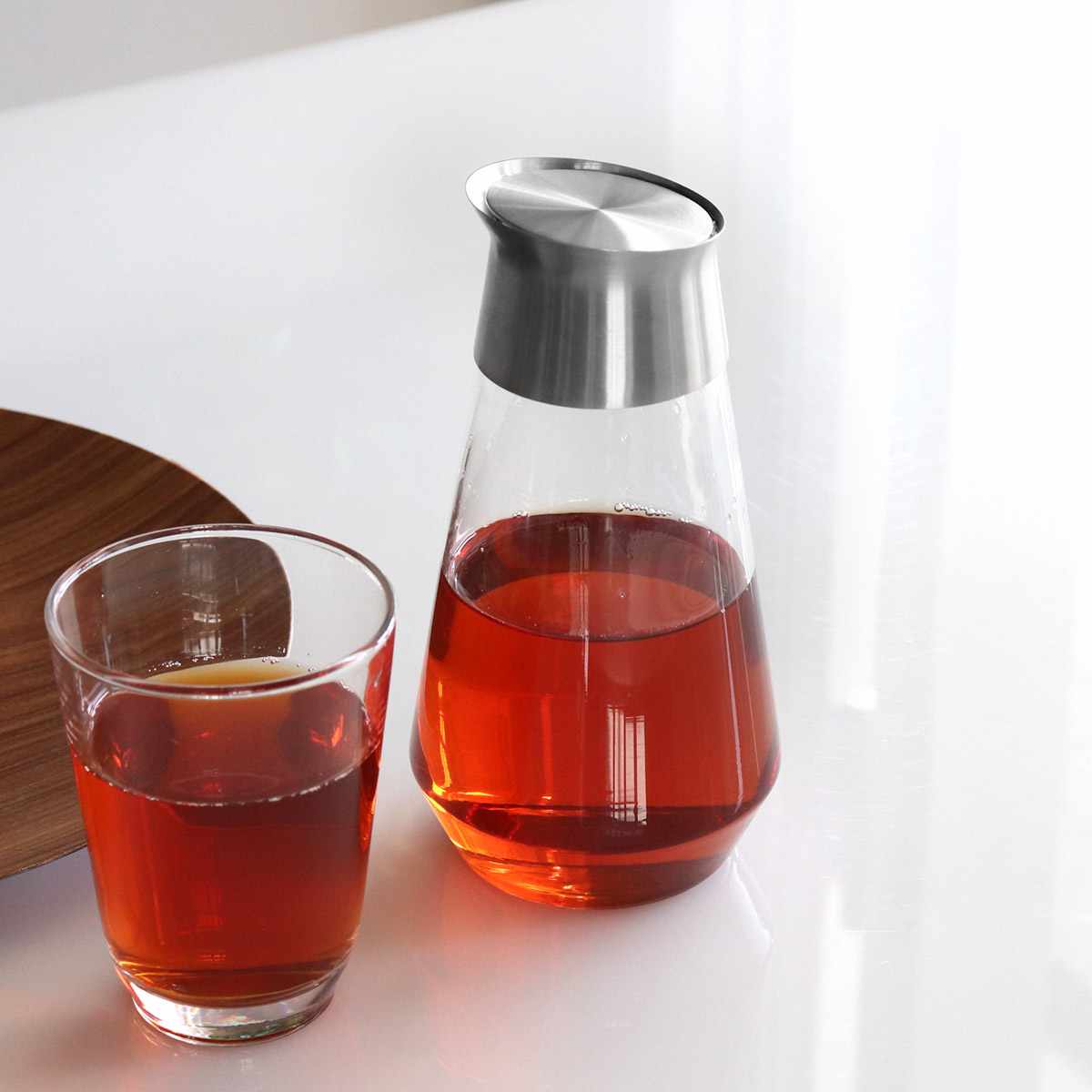 キントー 冷水筒 ピッチャー 750ml LUCE ウォーターカラフェ 耐熱