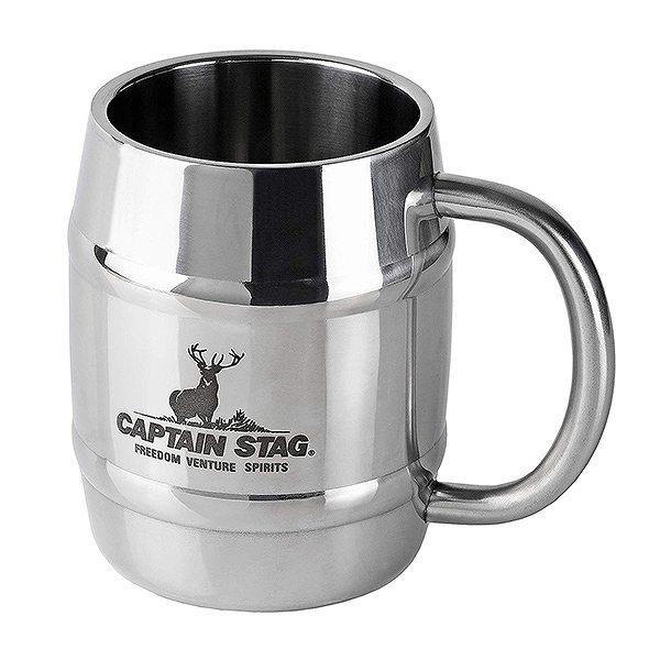 CAPTAIN STAG（キャプテンスタッグ） マグカップ 樽型 ステンレス製