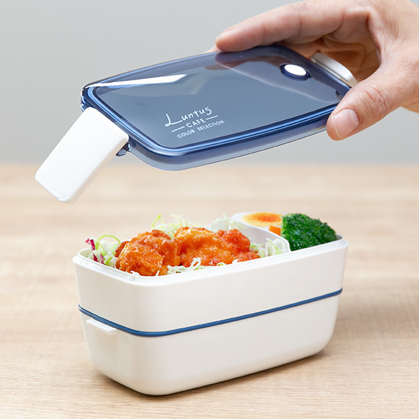 【★安心の定価販売★】 弁当箱 アスベル お弁当箱 ふわ 2点ロック 2段 ランチボックス 弁当箱・水筒