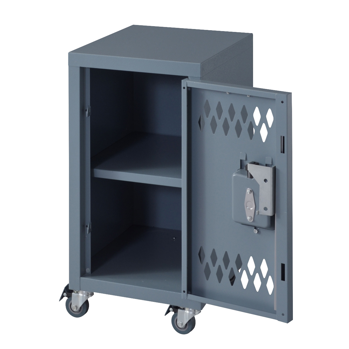AZUMAYA 東谷　ロッカー風チェスト 東谷 チェスト 幅30.5cm 2段 キャスター付 スチールロッカー風 （ 収納