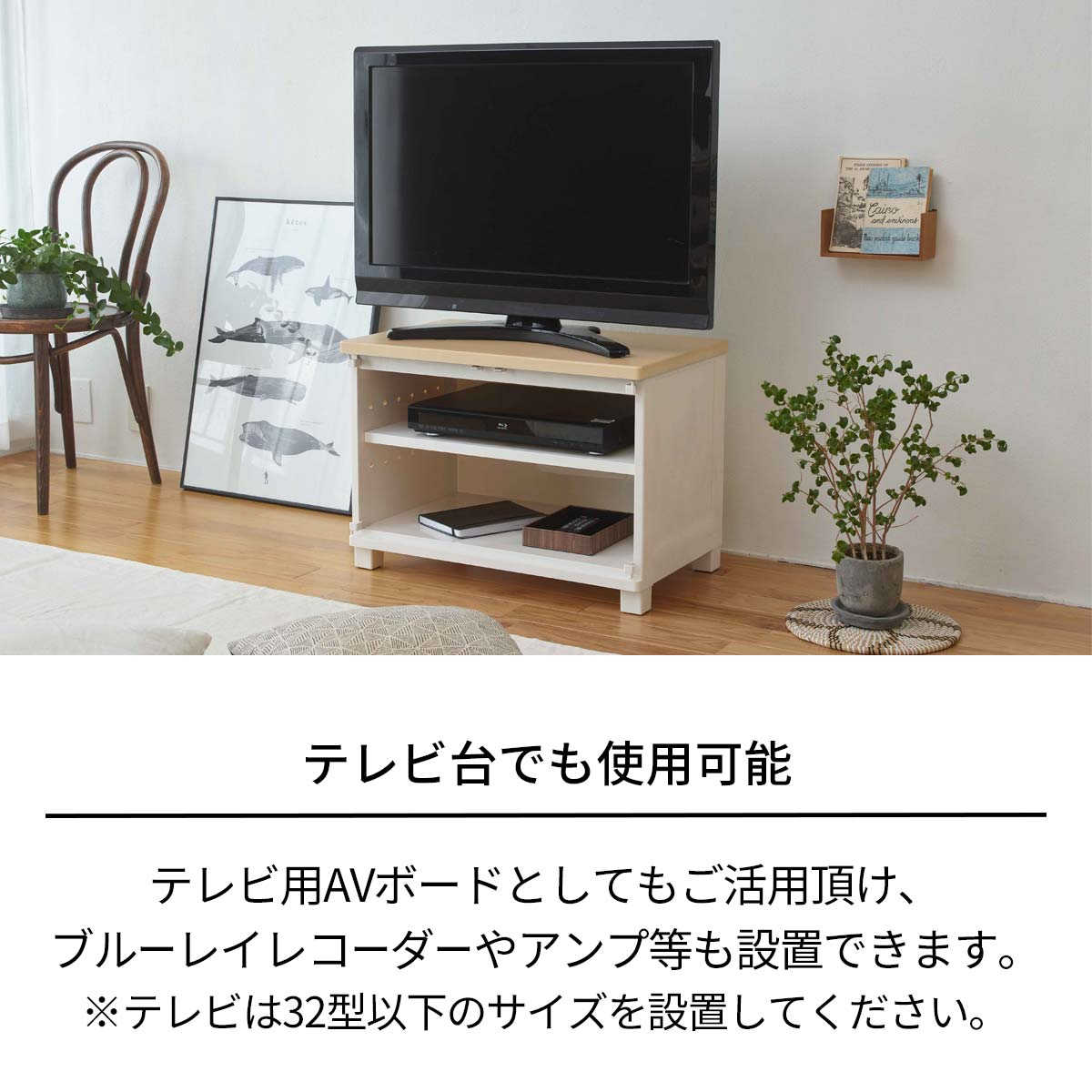 Fits チェスト フィッツプラス キャビネット 2段 幅65×奥行41×高さ85cm