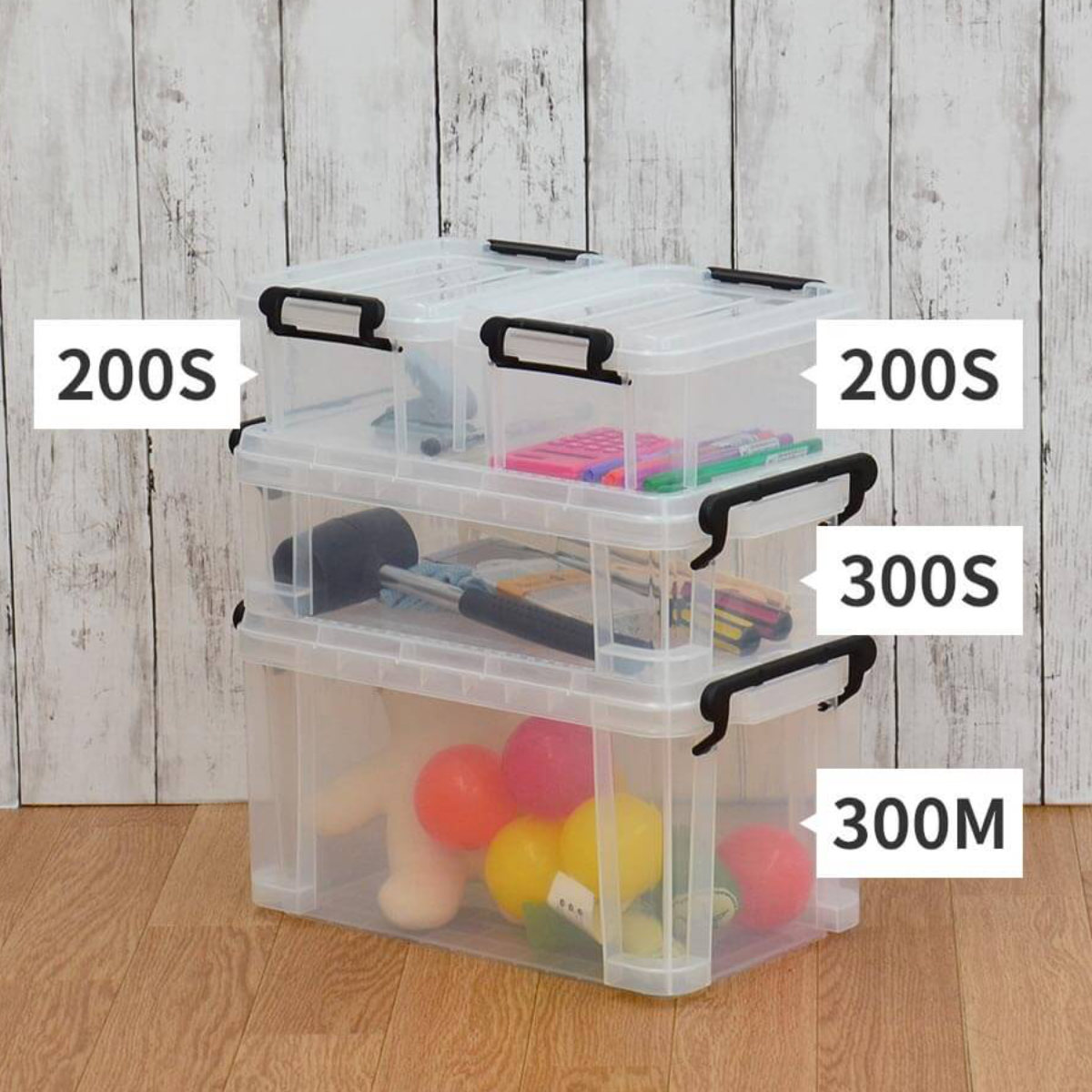 天馬 収納ボックス 幅20×奥行35×高さ18cm ロックス 300M フタ付き