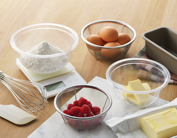 ヨシカワ ボウル ザル 4点セット ニューキッチンベーシック （ ボール