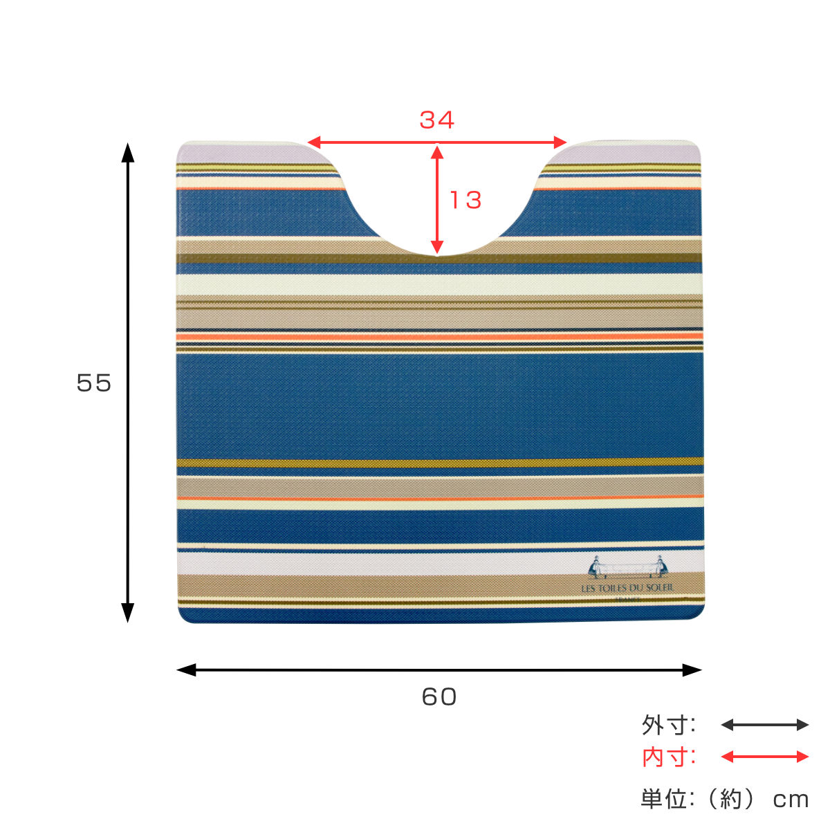 ヨコズナクリエーション（YOKOZUNA CREATION） トイレマット 55×60