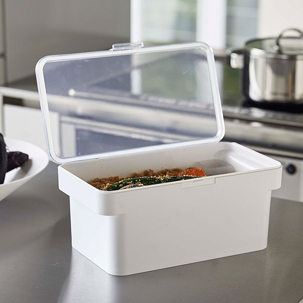 山崎実業 tower 密閉ぬか漬けケース タワー 水取り器付