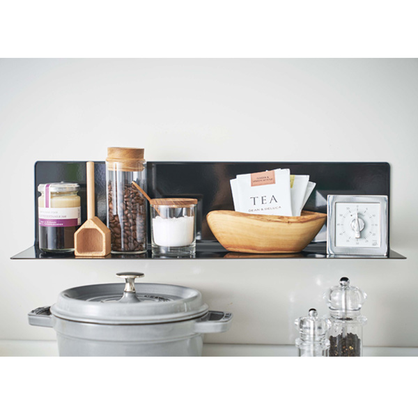 山崎実業 tower マグネットキッチン棚 タワー ワイド （ 4903208050784 キッチンラック マグネット キッチン棚 調味料ラック キッチン収納 ） | tower | 13