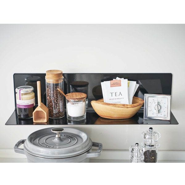 山崎実業 tower マグネットキッチン棚 タワー ワイド （ 4903208050784 キッチンラック マグネット キッチン棚 調味料ラック キッチン収納 ） | tower | 14