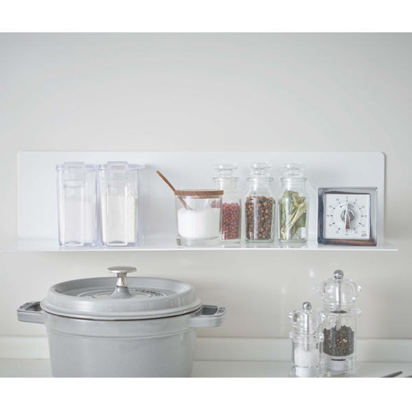 山崎実業 tower マグネットキッチン棚 タワー ワイド （ 4903208050784 キッチンラック マグネット キッチン棚 調味料ラック キッチン収納 ） | tower | 05