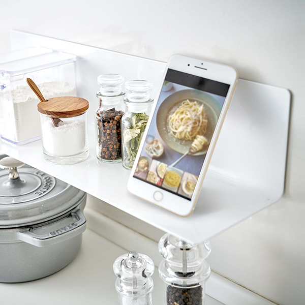 山崎実業 tower マグネットキッチン棚 タワー ワイド （ 4903208050784 キッチンラック マグネット キッチン棚 調味料ラック キッチン収納 ） | tower | 07