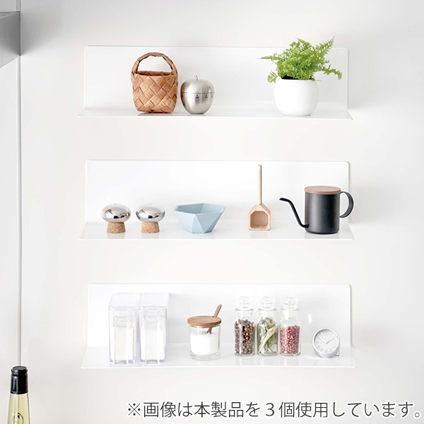 山崎実業 tower マグネットキッチン棚 タワー ワイド （ 4903208050784 キッチンラック マグネット キッチン棚 調味料ラック キッチン収納 ） | tower | 09