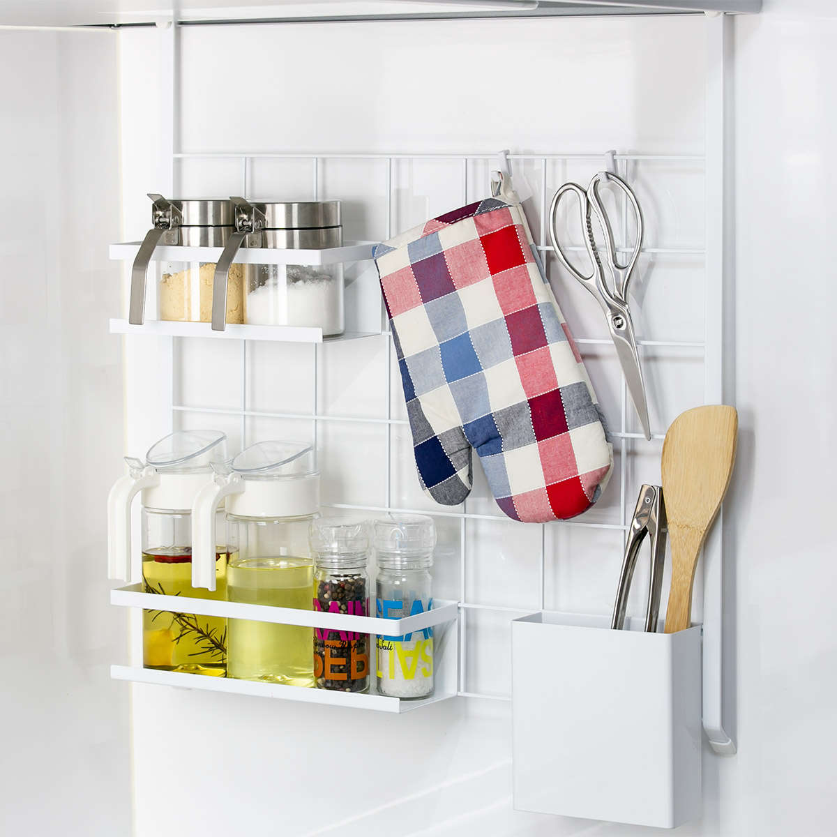 山崎実業 tower レンジフードメッシュパネル タワー （ 4903208048323 キッチンツールホルダー メッシュパネル キッチンラック 収納パネル ） | tower | 12