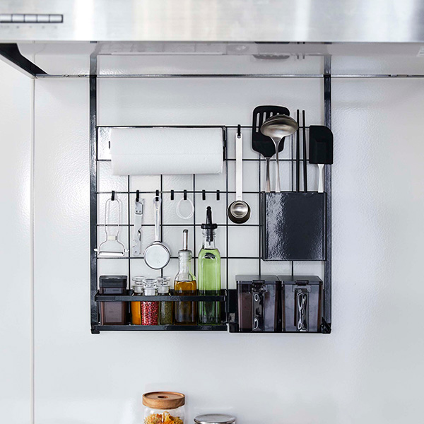 山崎実業 tower レンジフードメッシュパネル タワー （ 4903208048323 キッチンツールホルダー メッシュパネル キッチンラック 収納パネル ） | tower | 18