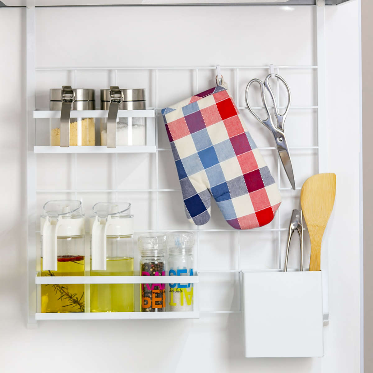 山崎実業 tower レンジフードメッシュパネル タワー （ 4903208048323 キッチンツールホルダー メッシュパネル キッチンラック 収納パネル ） | tower | 08