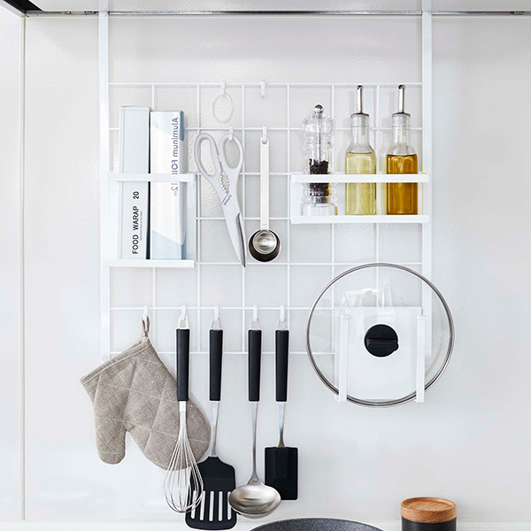 山崎実業 tower レンジフードメッシュパネル タワー （ 4903208048323 キッチンツールホルダー メッシュパネル キッチンラック 収納パネル ） | tower | 09