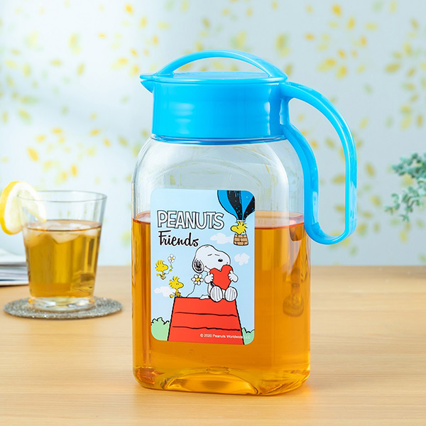 SNOOPY（スヌーピー） ピッチャー 冷水筒 1.8L 耐熱 横置き 水差し