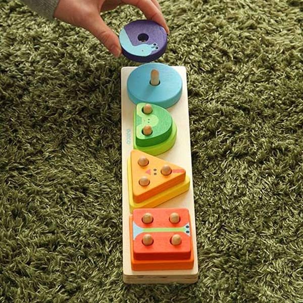 知育玩具 shokoa シャオール コロンブスのつみき いろ・かたちあそびセット【知育玩具