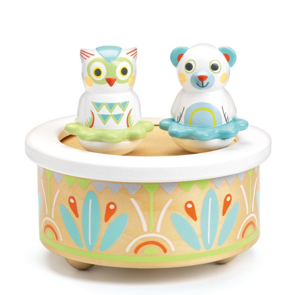 オルゴール ミュージック 赤ちゃん おもちゃ 知育玩具 木製 （ ジェコ