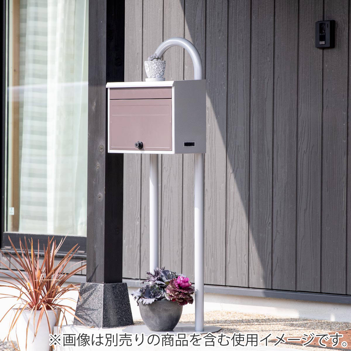 郵便ポスト ブラウン 新品未使用 ポスト 郵便ポスト メール便対応 スタイルポスト ダイヤル式 ブラウン