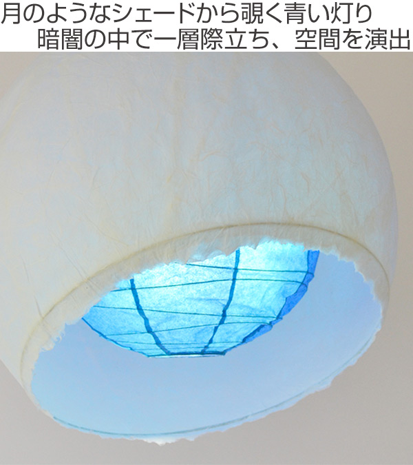 ペンダントライト 1灯 LED対応 moon 深海 和紙照明 日本製 （ 天井照明