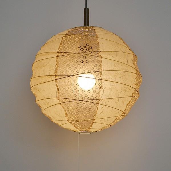 ペンダントライト 2灯 cross 雲龍ベージュ×小梅茶 直径60×高さ57cm