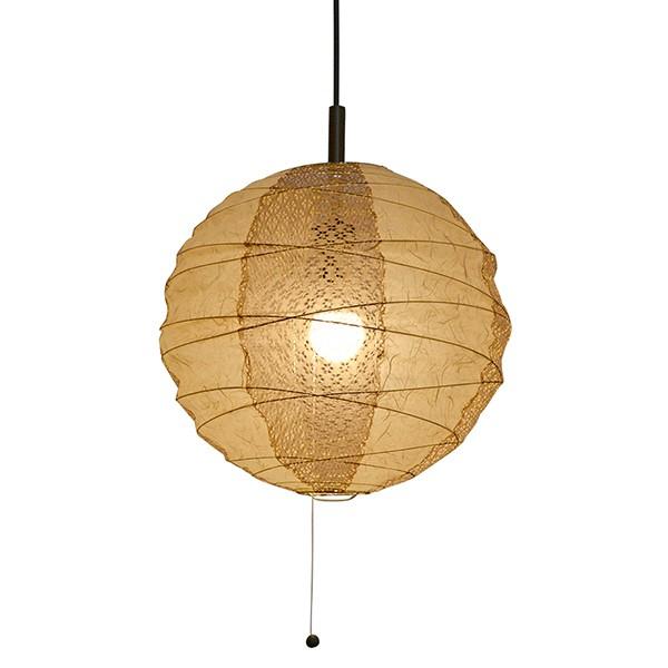 ペンダントライト 2灯 cross 雲龍ベージュ×小梅茶 直径60×高さ57cm 