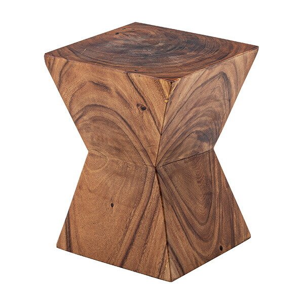 スツール 幅33cm ウッドスツール 椅子 木製 天然木 モンキーポッド 