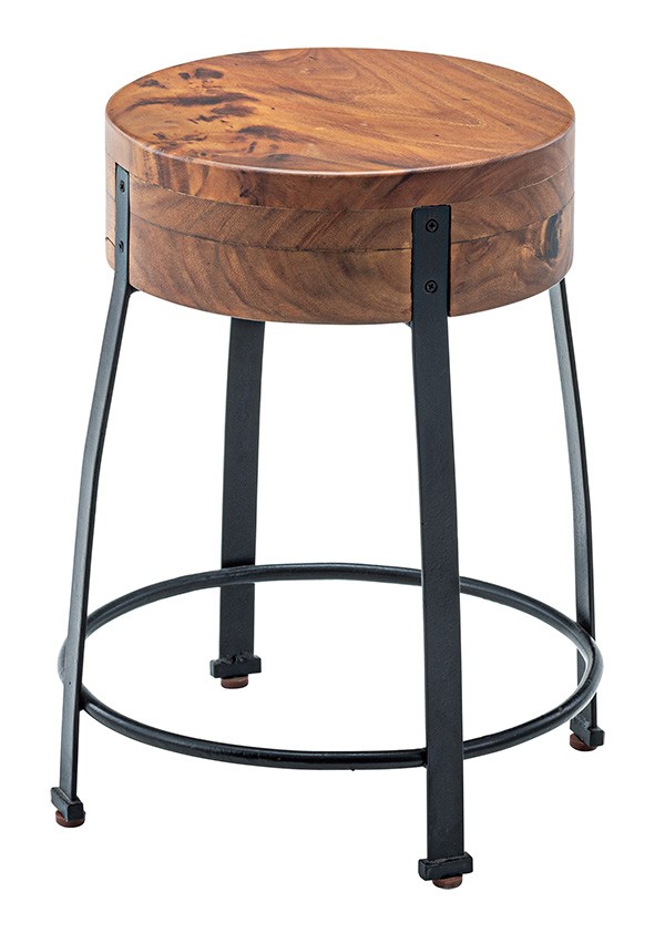 スツール 幅38cm ウッドスツール 椅子 木製 天然木 モンキーポッド 丸型 （ イス いす チェア 木製スツール チェアー ）  :326067:リビングート ヤフー店 - 通販 - Yahoo!ショッピング