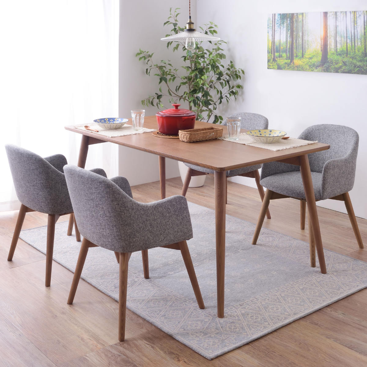 東谷 ダイニングテーブル 幅150cm 高さ72cm カラメリ （ 4人掛け