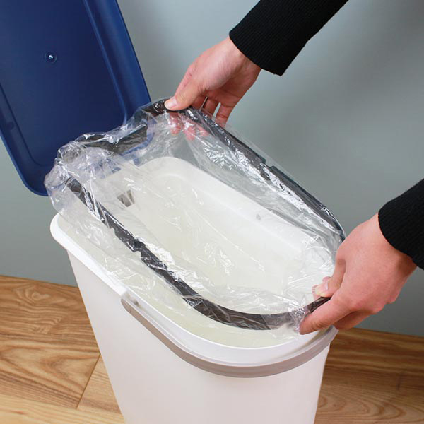 ゴミ箱 20L スリムペタルペール 持ち手 運べる ふた付き ペダル式