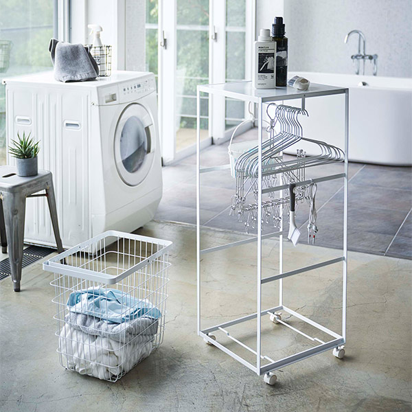 tower 山崎実業 天板付きランドリーワゴン タワー （ 4903208049344