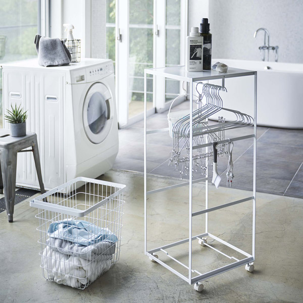 tower 山崎実業 天板付きランドリーワゴン タワー （ 4903208049344