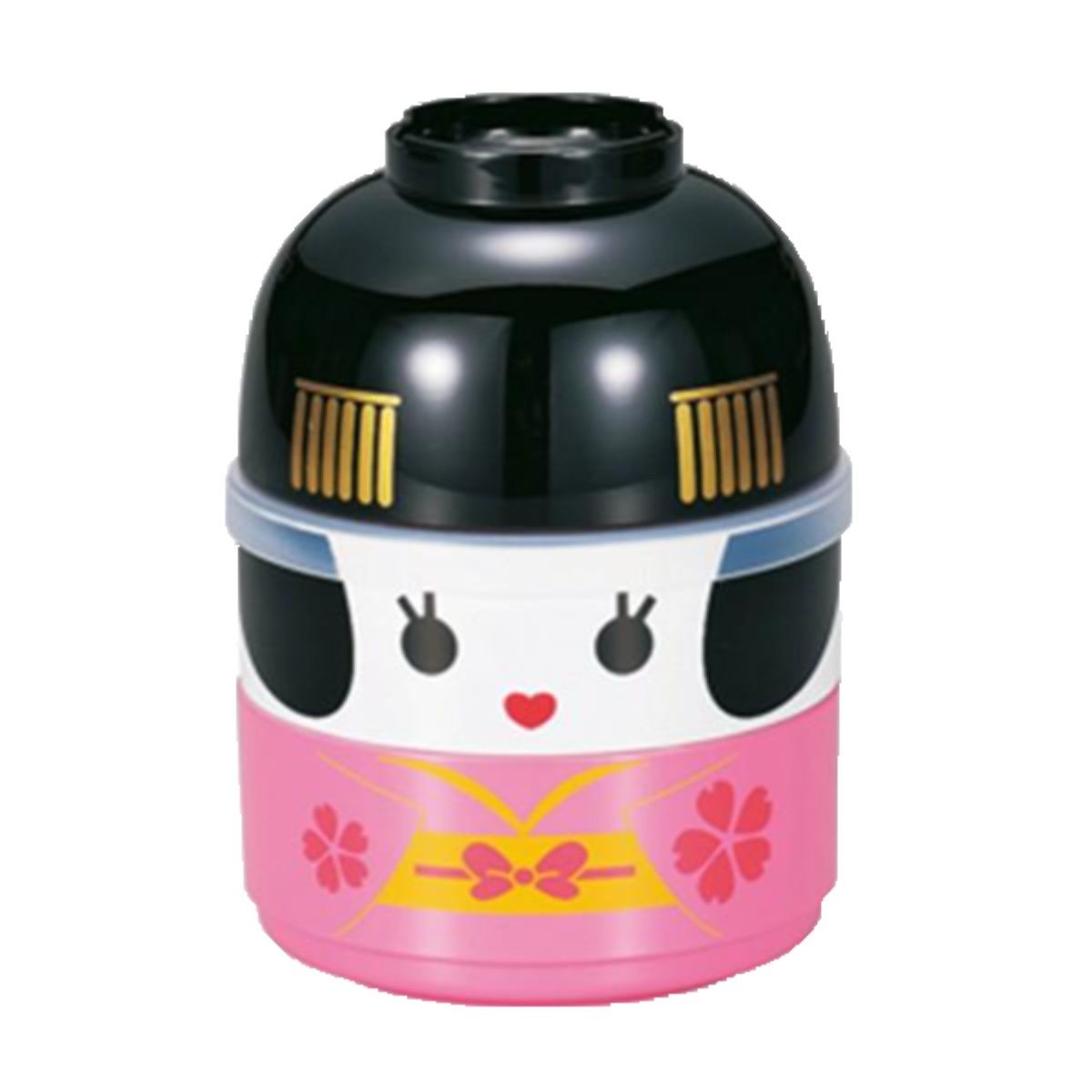 お弁当箱 2段 お椀付き こけし弁当 440ml ランチボックス イチロー