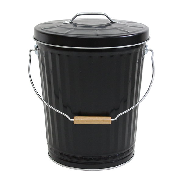 灰入れバケツ 18L 二重底 灰入れ ふた付き 暖炉 ゴミ箱 obaketsu