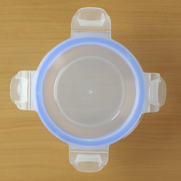保存容器 ガラス製 400ml 丸型 パチッとロック （ オーブン 冷凍 食洗