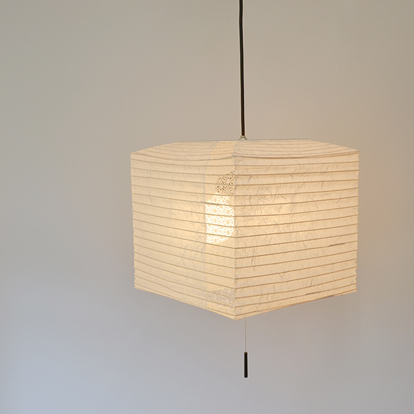 ペンダントライト 幅40×奥行40×高さ35cm cube キューブ 雲龍白×麻葉白 