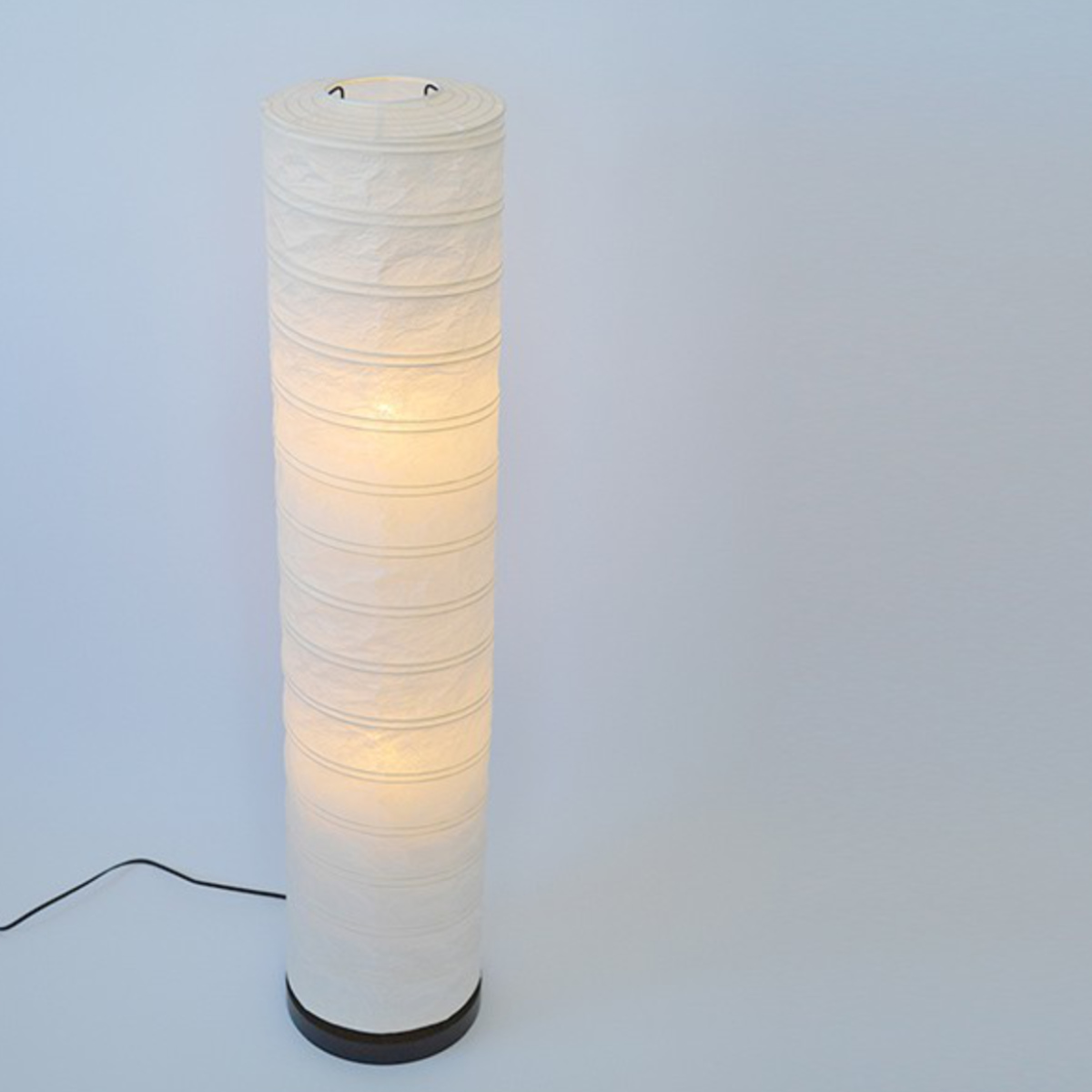 フロアライト 2灯 spiral 和紙照明 揉み紙 日本製 彩光デザイン