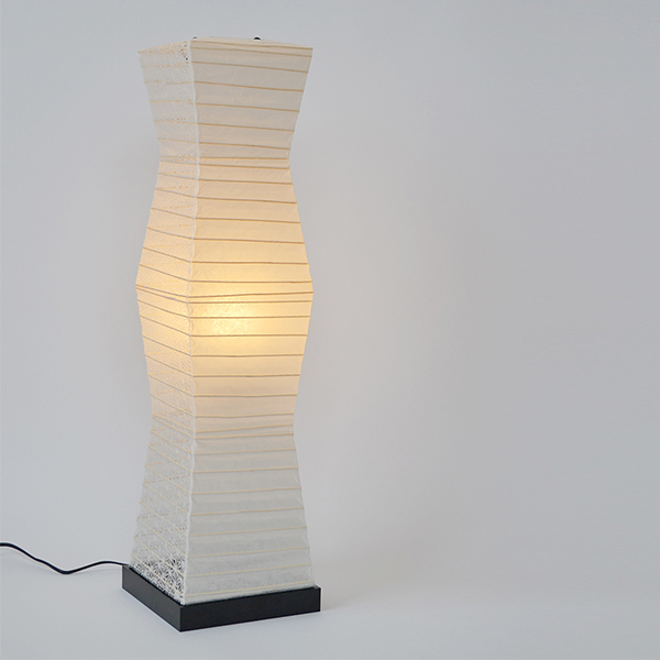 フロアライト 幅19×奥行19×高さ71cm stone ストーン 美濃紙×麻葉白 SF-2070 （ 照明 ライト 照明器具 間接照明 フロアランプ ）_5
