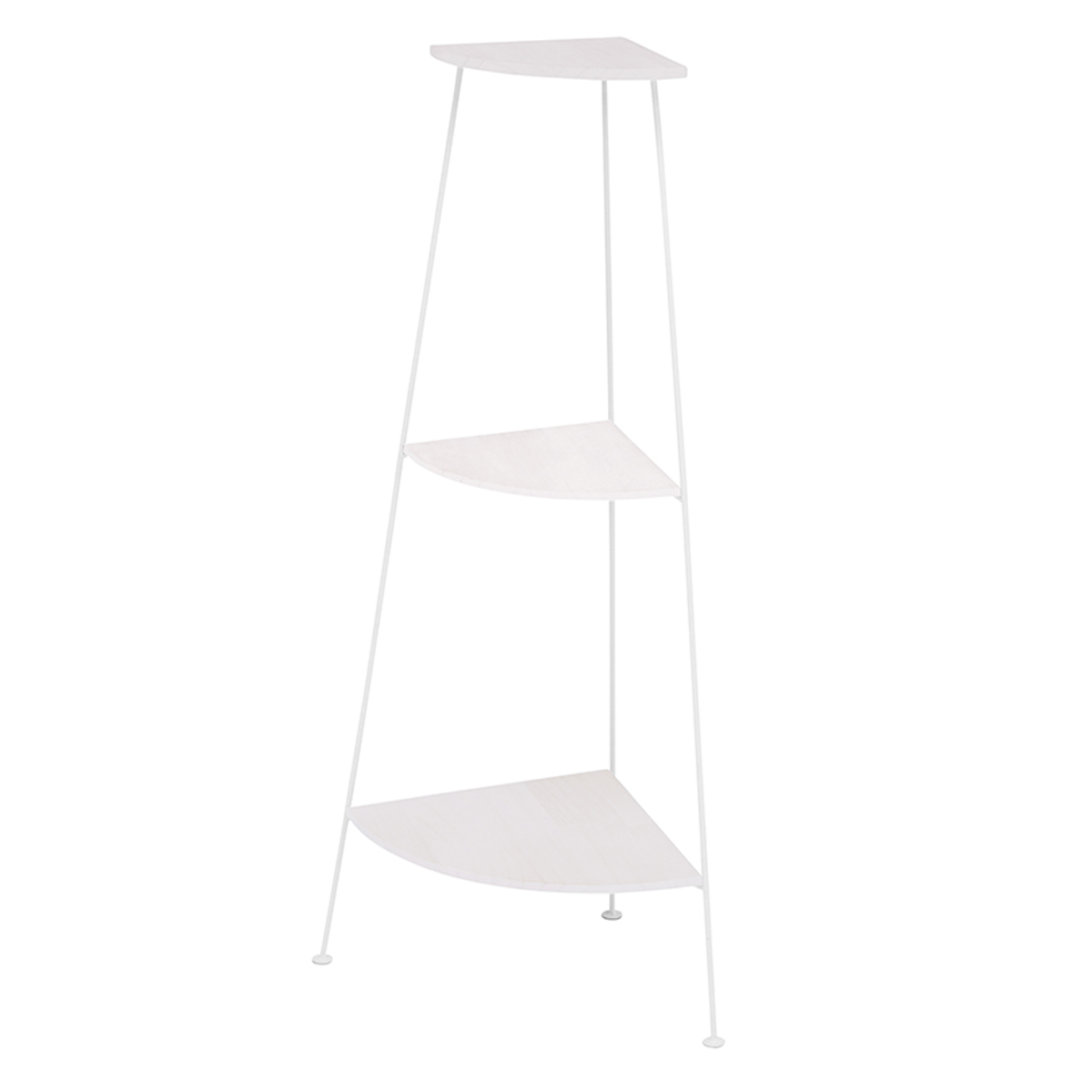 HAGiHARA（萩原） コーナーラック 3段 スチールラック 木製棚板 DEPOT