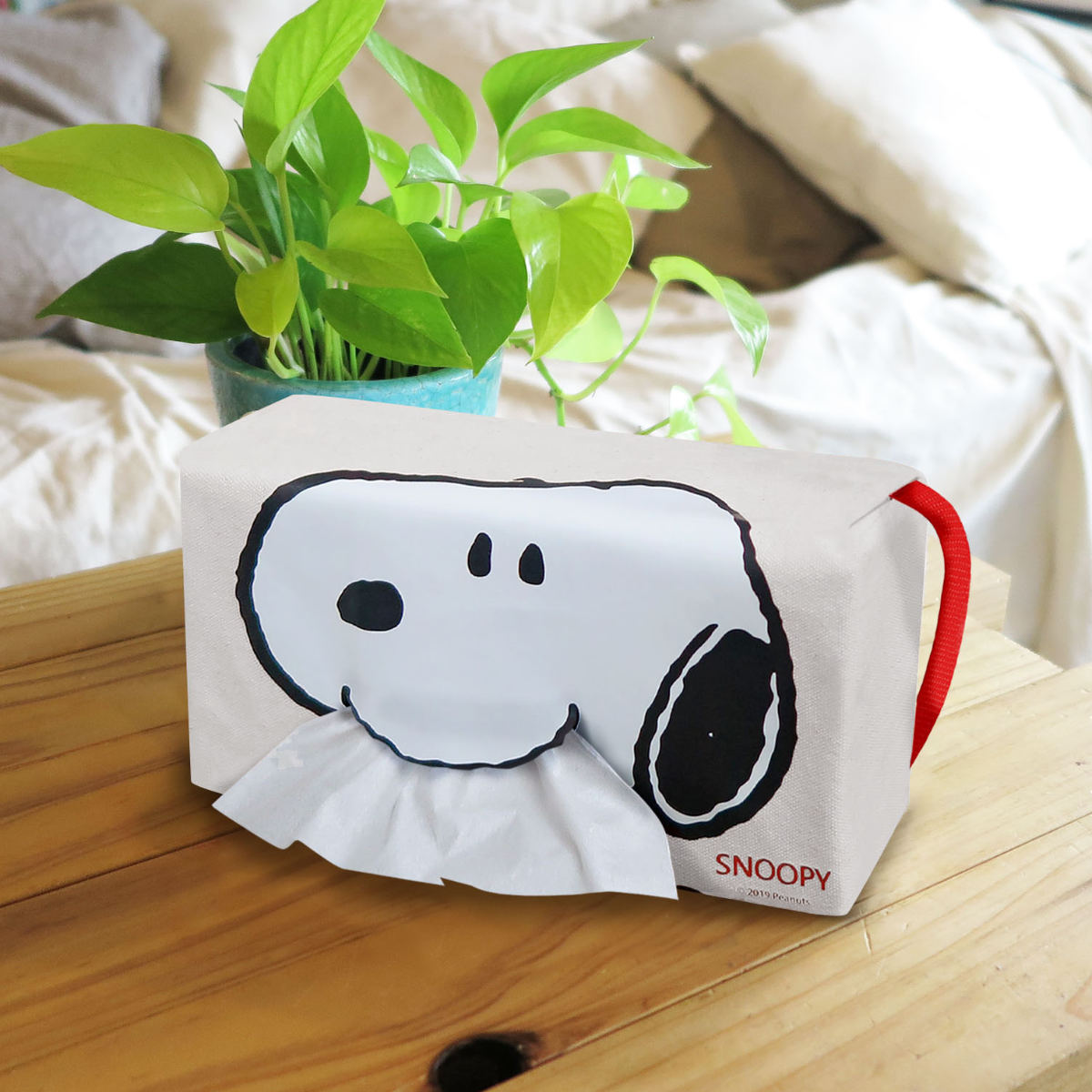 SNOOPY（スヌーピー） ティッシュケース 車 ティッシュカバー 布