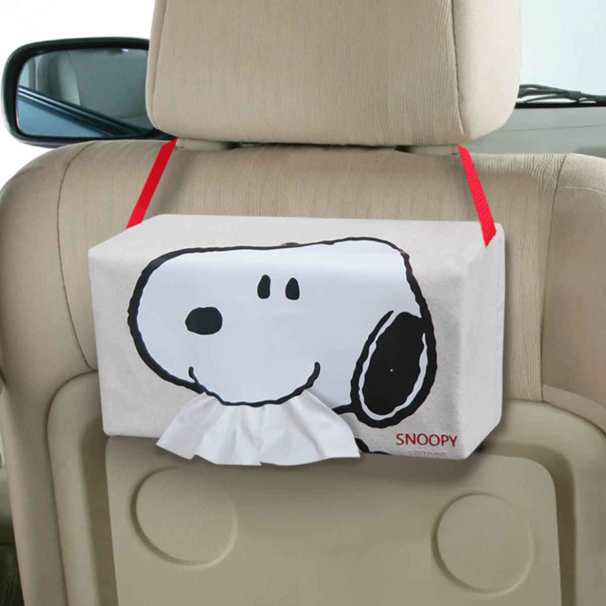 SNOOPY（スヌーピー） ティッシュケース 車 ティッシュカバー 布
