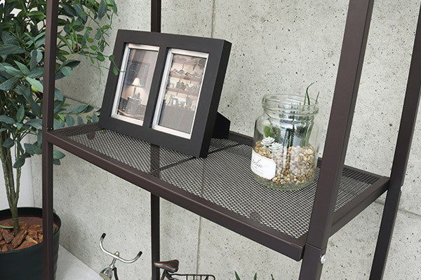 HAGiHARA（萩原） オープンラック 幅59cm 4段 スチールラック アース