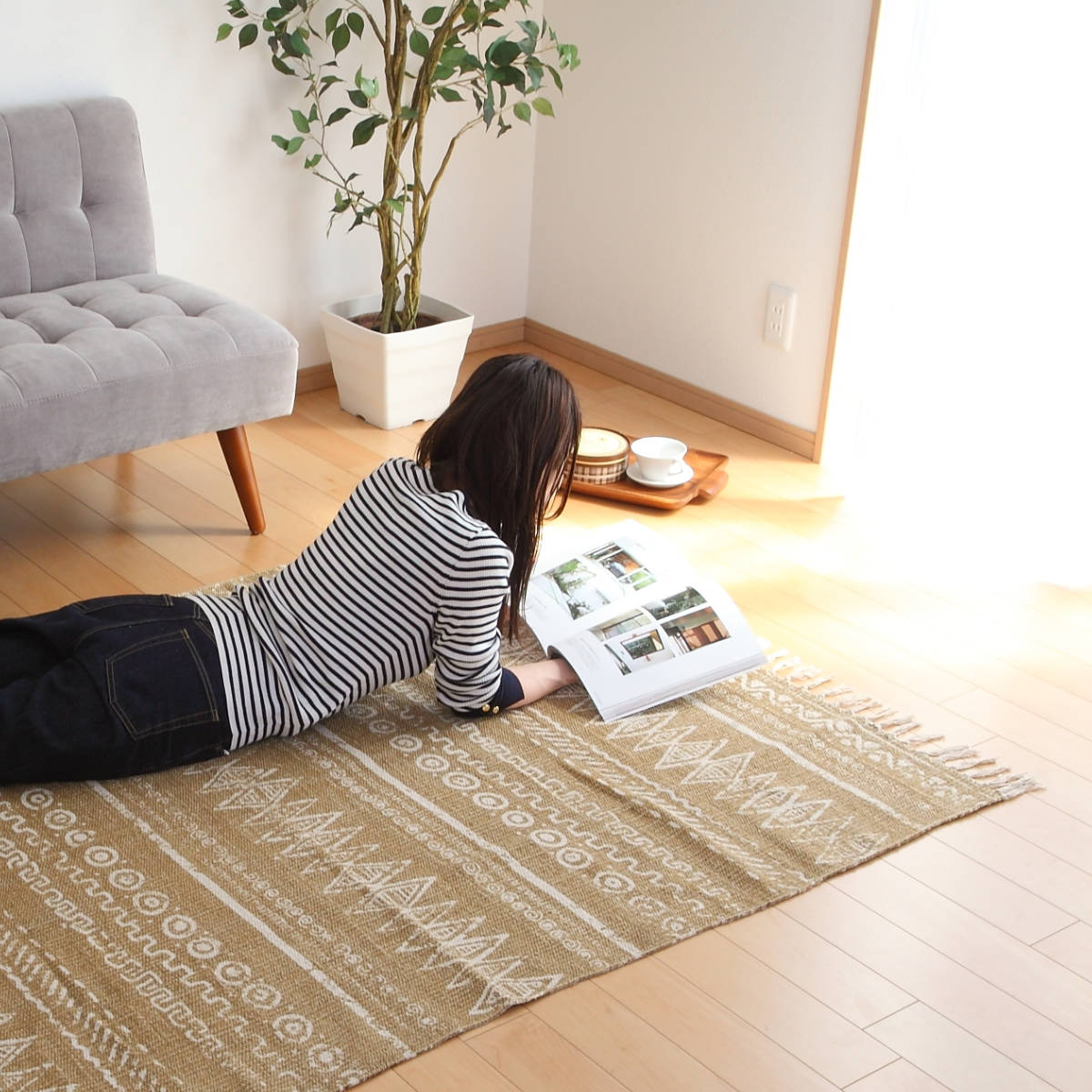 ラグ ラグマット 170×120cm TTR-114B （ カーペット 絨毯 マット