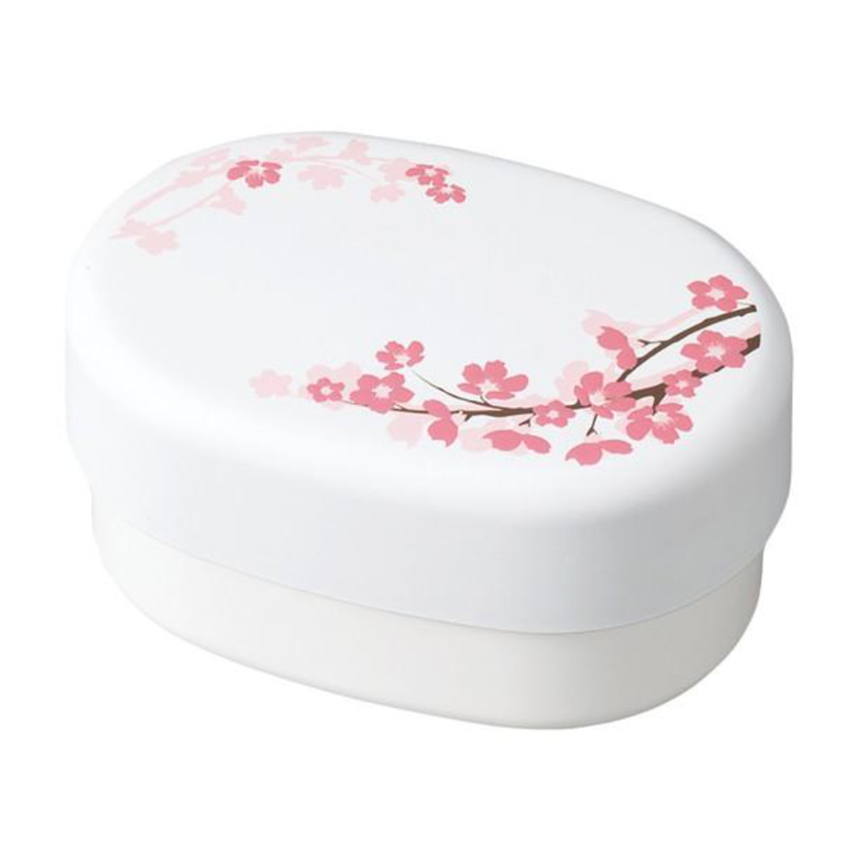 お弁当箱 2段 コンパクト弁当 SAKURA HAKOYA 390ml 入れ子 ホワイト