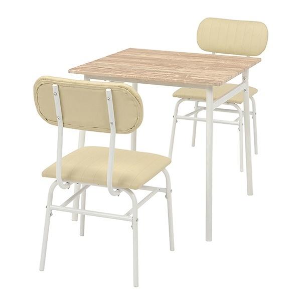 ダイニングセット 3点セット テーブル 幅70cm チェア 2脚 コンパクト