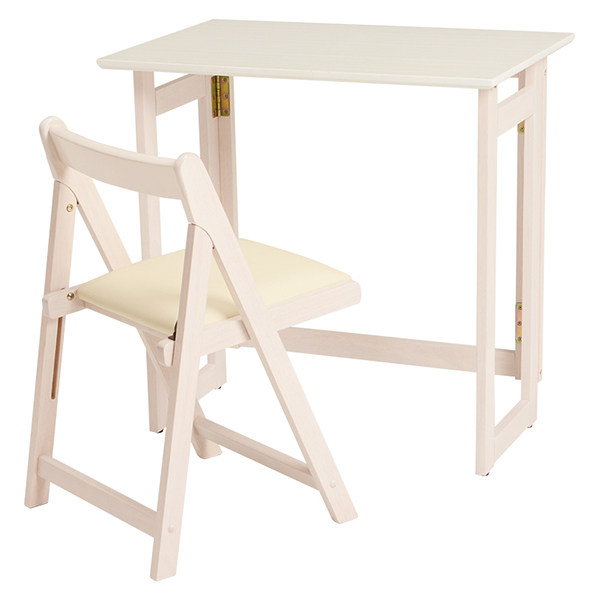 折りたたみデスク チェア セット 木製 テーブル 椅子 収納