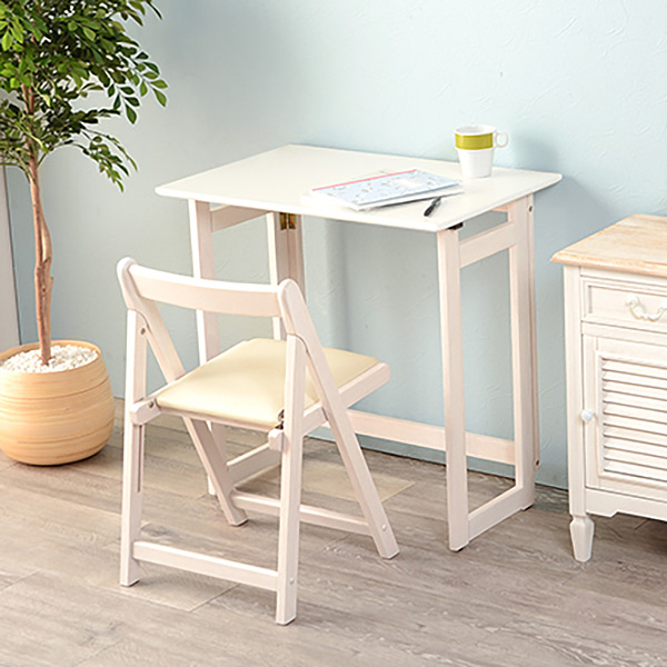 折りたたみデスク チェア セット 木製 テーブル 椅子 収納