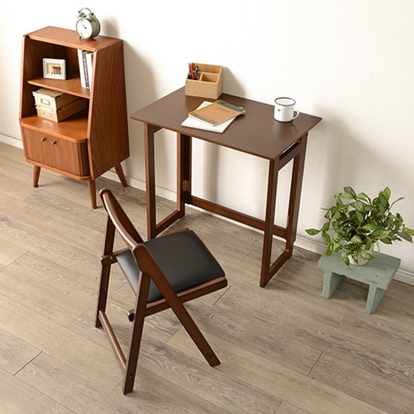 折りたたみデスク チェア セット 木製 テーブル 椅子 収納