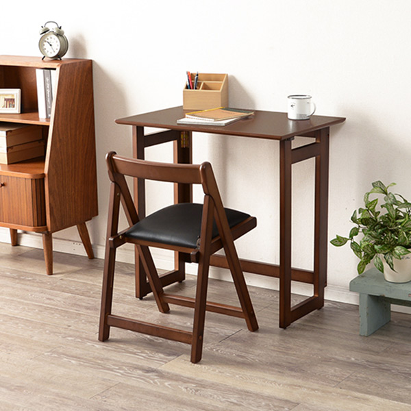 折りたたみデスク チェア セット 木製 テーブル 椅子 収納