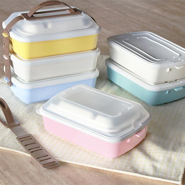 ピクニックランチボックス お弁当箱 3段 取り皿付き フレンズランチ